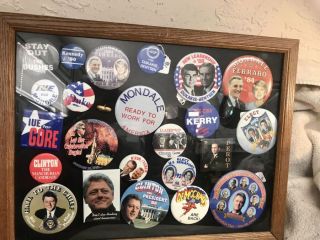 Political Buttons- Hard To Find