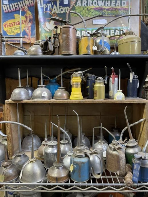 Vintage Oil Cans & Funnels