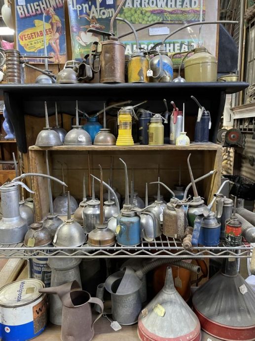 Antique Oil Cans & Funnels