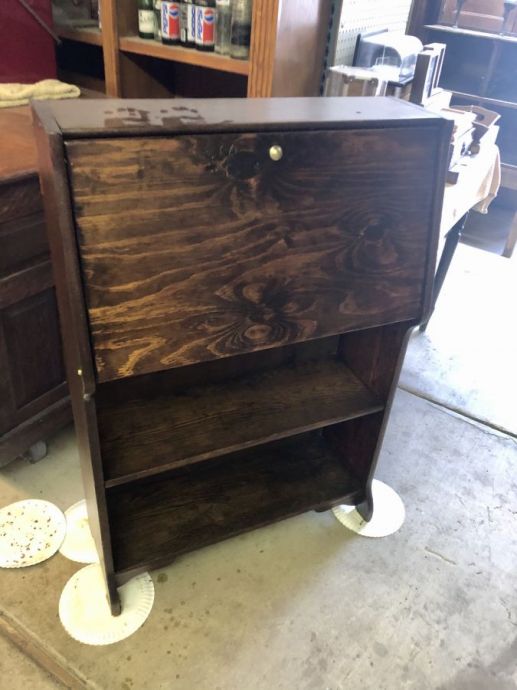 Wood Desk, Smaller Size- Antique