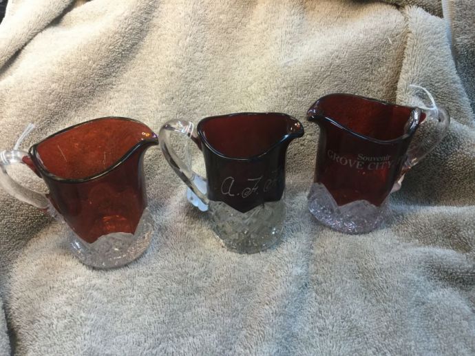 Ruby RED Vintage Pitchers
